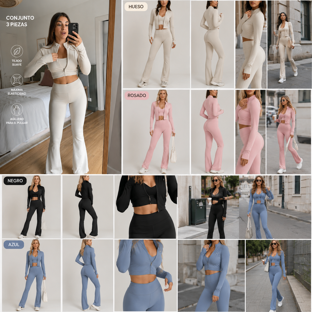 Conjunto Vera – Yoga & Running, Sujetador Manga Larga