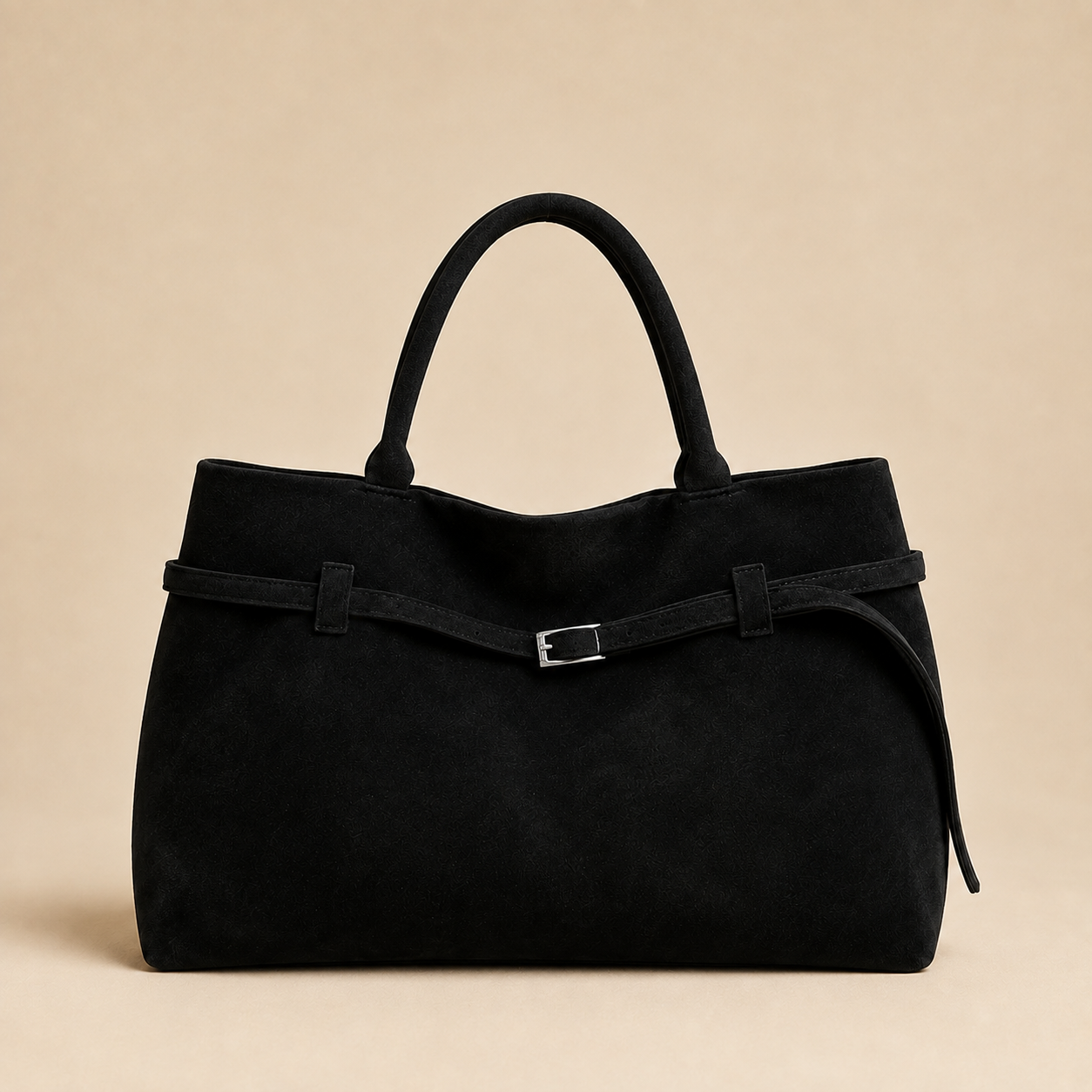 Bolso Siena Efecto Ante — Chocolate